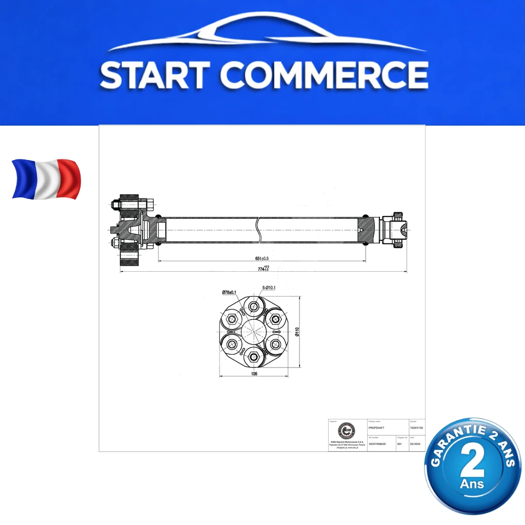 SKV Arbre de transmission