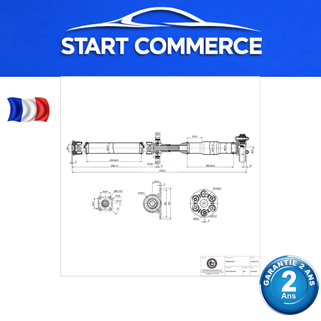 SKV Arbre de transmission