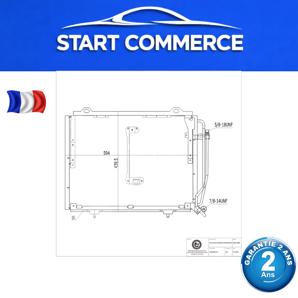 SKV condenseur de climatisation