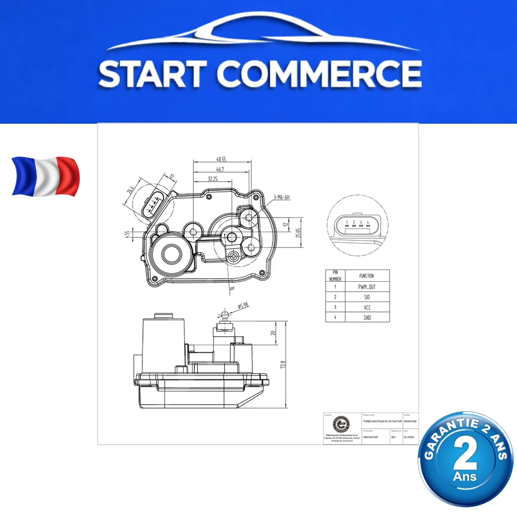 SKV Actuateur de wastegate turbo