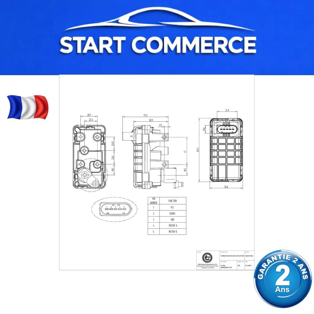 SKV Actuateur de wastegate turbo