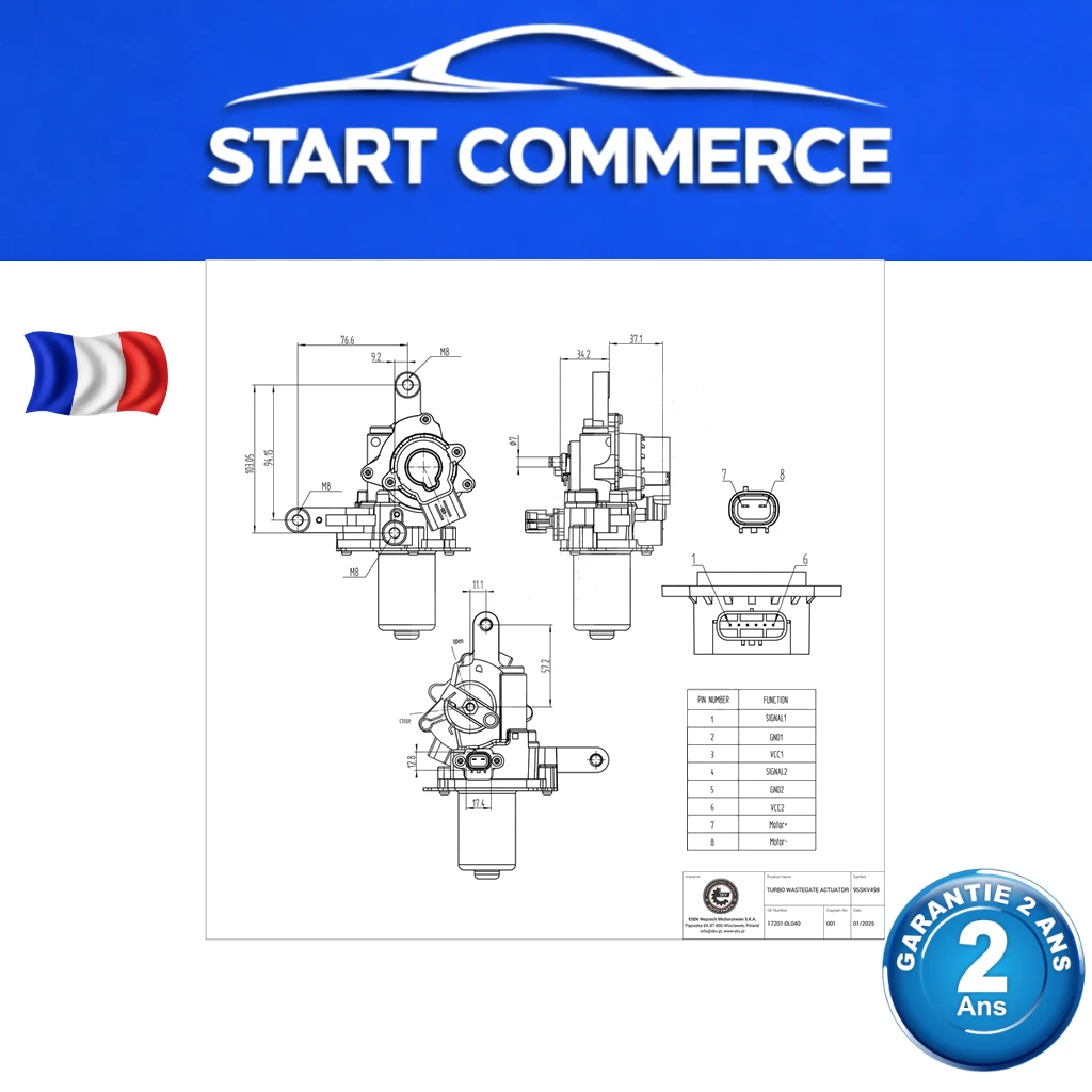 SKV Actuateur de wastegate turbo