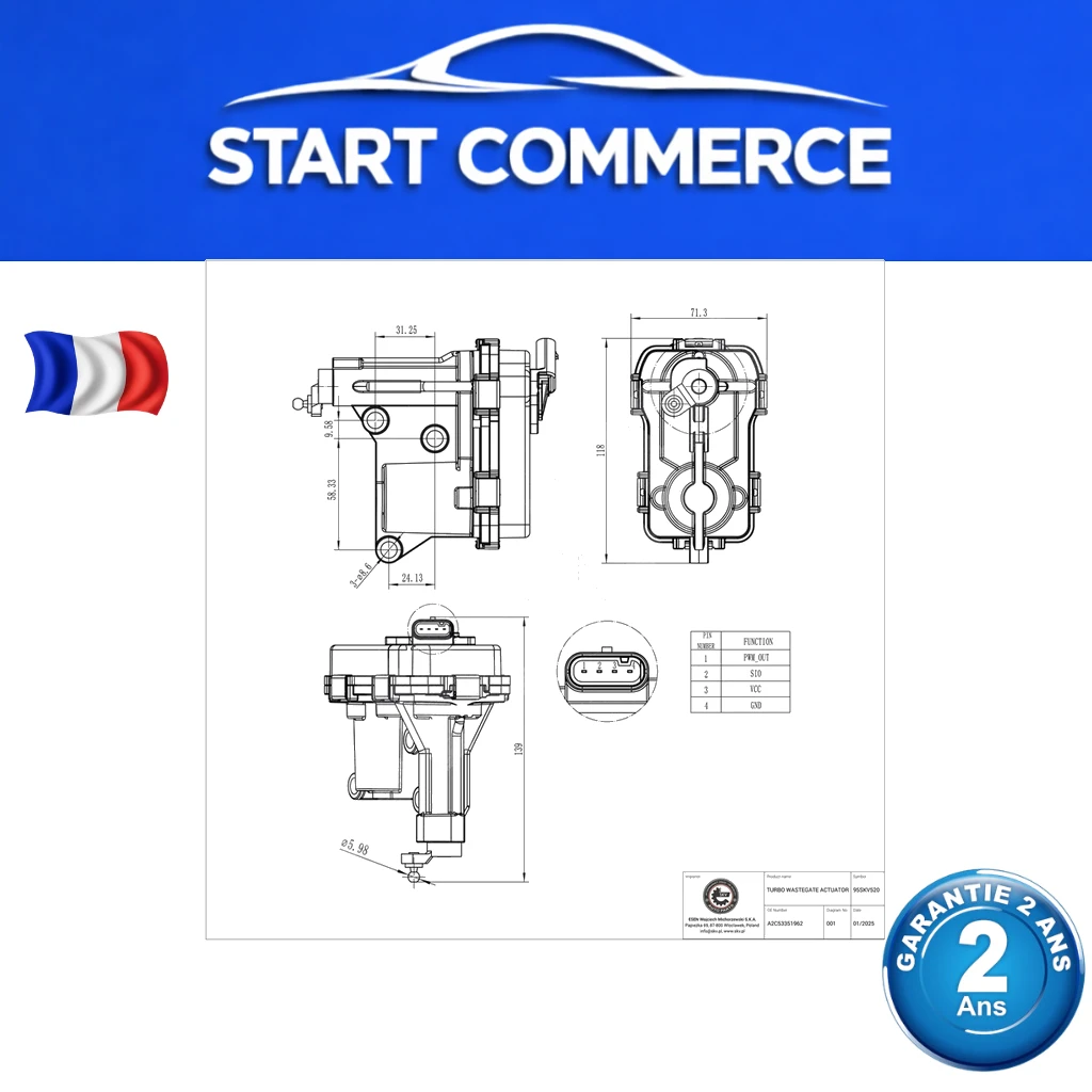 SKV Actuateur de wastegate turbo