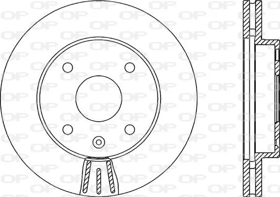 Open Parts Jeu de disques de frein