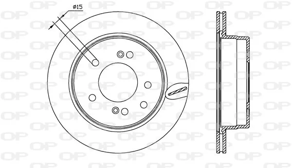 Open Parts Jeu de disques de frein