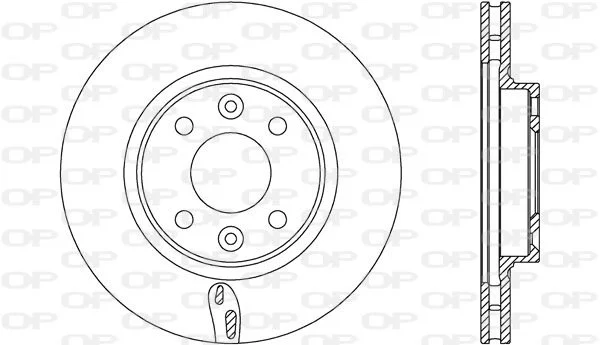 Open Parts Jeu de 2 disques de frein