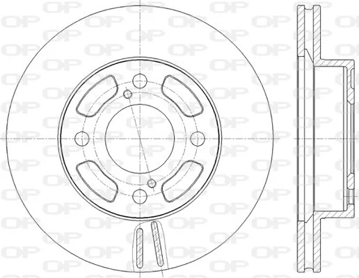 Open Parts Jeu de disques de frein