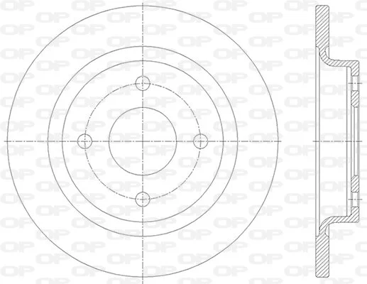 Open Parts Jeu de disques de frein