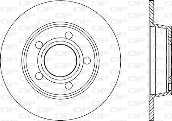Open Parts Jeu de disques de frein peints Ø255 mm