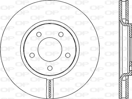 Open Parts Jeu de disques de frein ventilés peints 302 mm