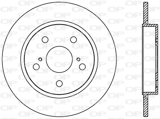Open Parts Jeu de disques de frein pleins peints 270 mm