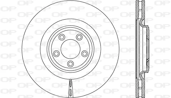 Open Parts Jeu de disques de frein peints