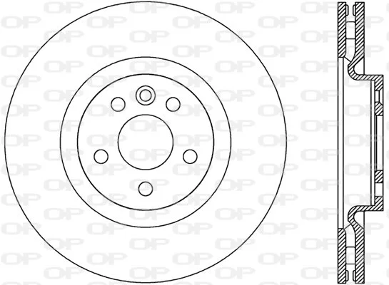 Open Parts Jeu de disques de frein pleins peints