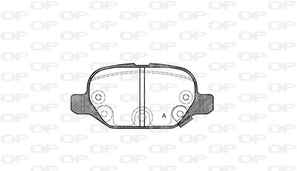 Open Parts Plaquette de frein