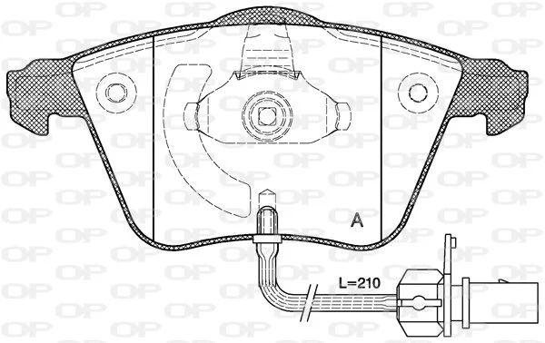 Open Parts Plaquette de frein