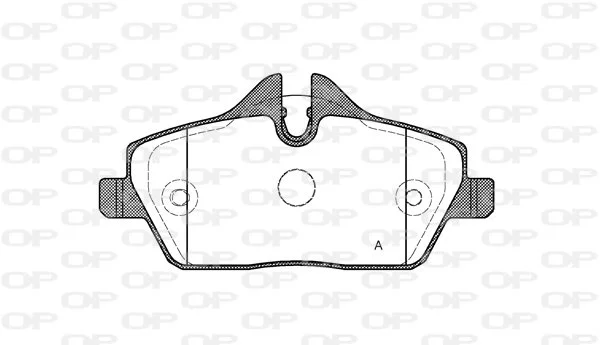 Open Parts Plaquette de frein