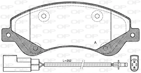 Open Parts Plaquette de frein