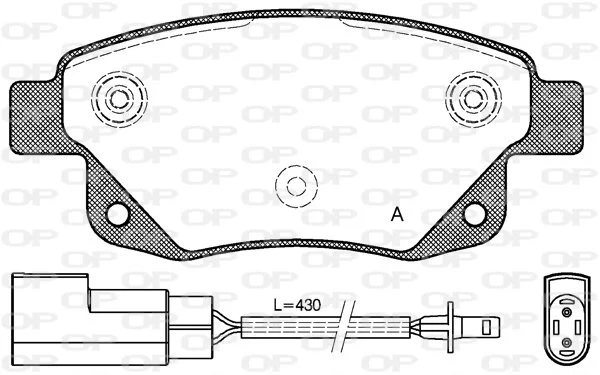 Open Parts Plaquette de frein