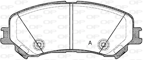 Open Parts Plaquette de frein