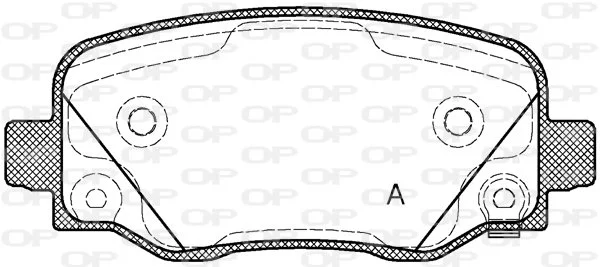 Open Parts Plaquette de frein