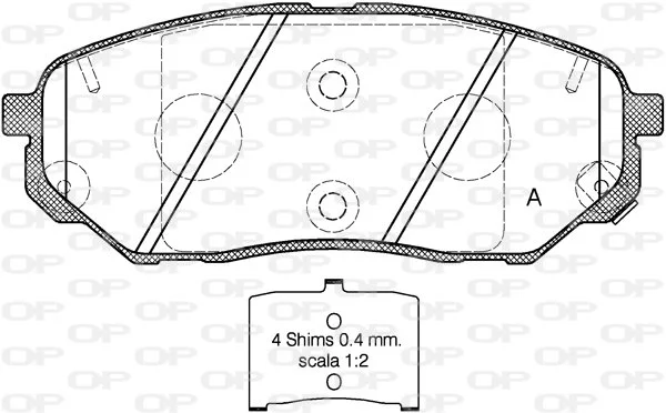 Open Parts Plaquette de frein