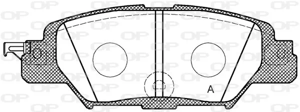 Open Parts Plaquette de frein