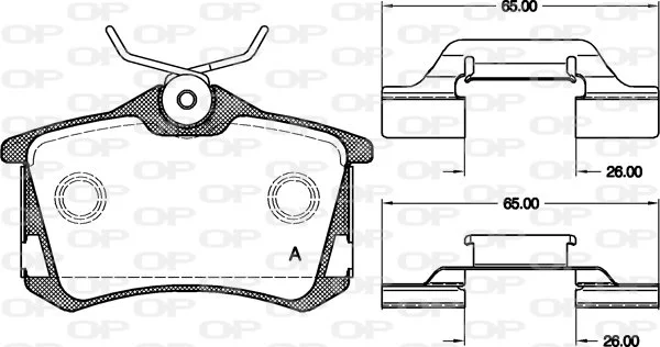 Open Parts Plaquettes de frein pour véhicule électrique