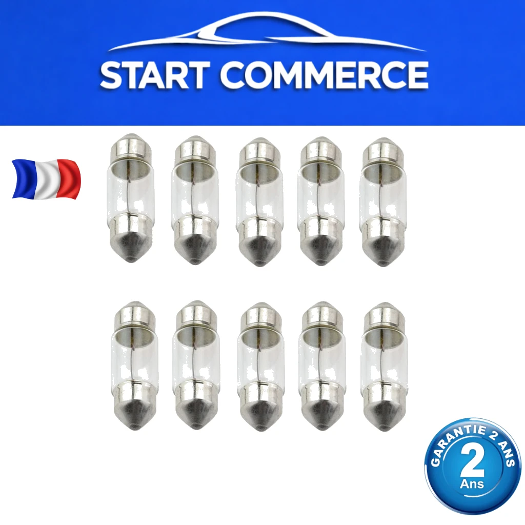 NTY Ampoule C10W 12V culot SV8,5-8 31mm (lot de 10)