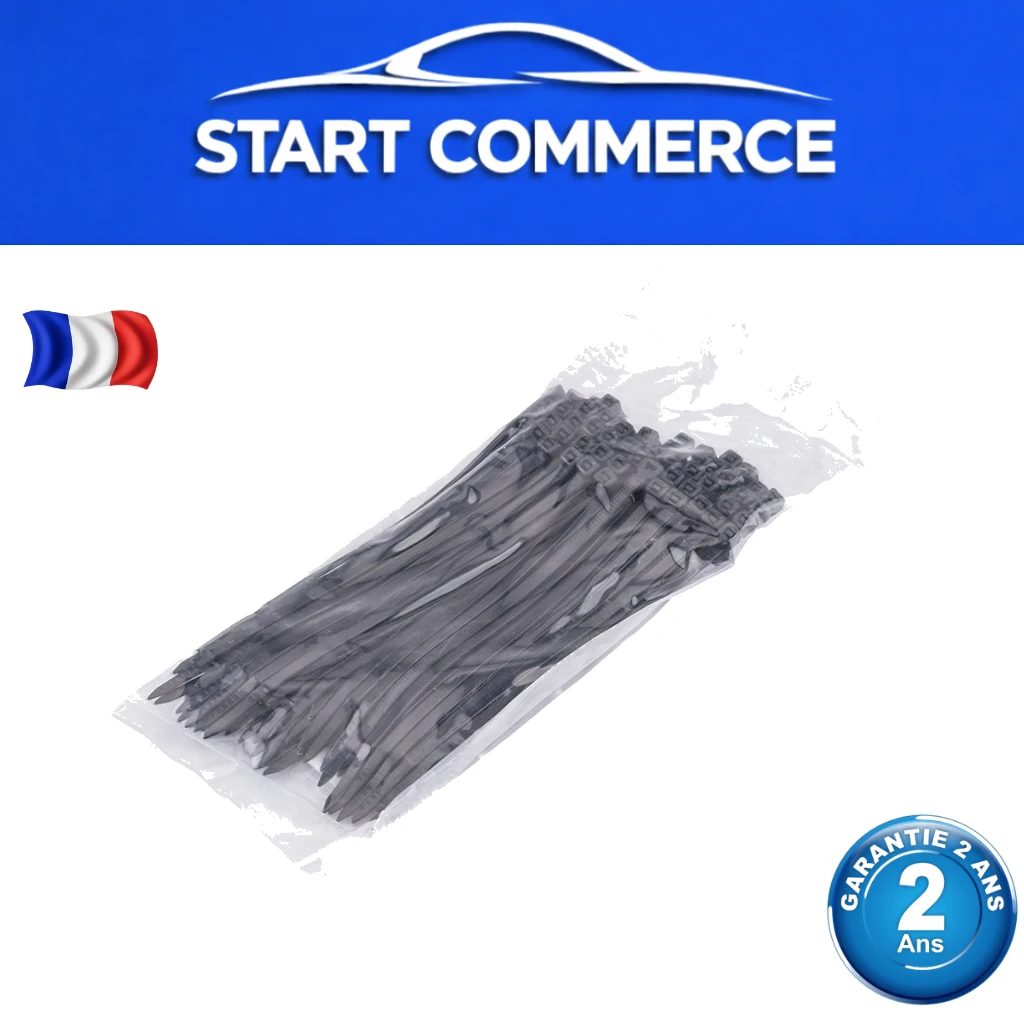 NTY Collier de serrage nylon 3,6 x 150 mm noir (lot de 100)