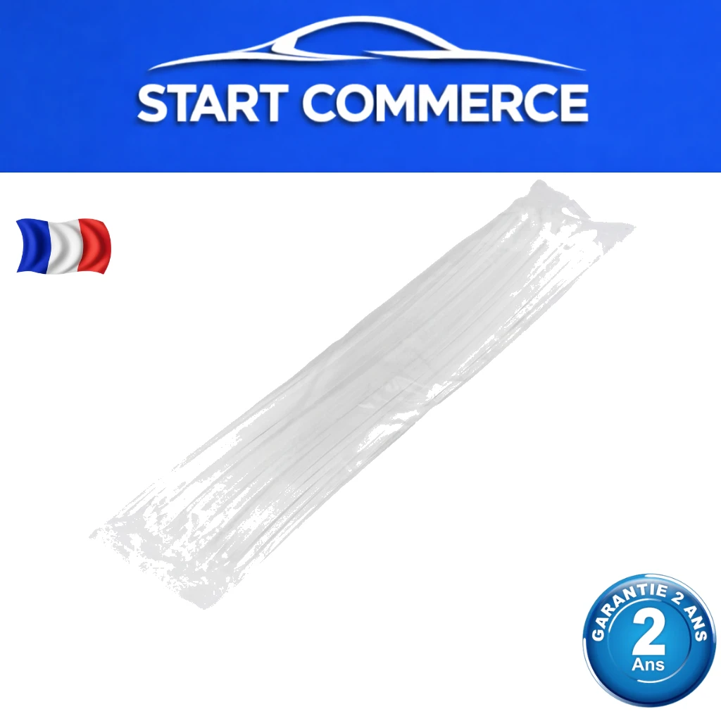 NTY Collier nylon serflex blanc 4,8 x 450 mm (lot de 100)