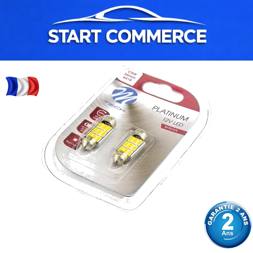NTY Ampoule LED C5W/C10W 36mm Platinum blanc chaud