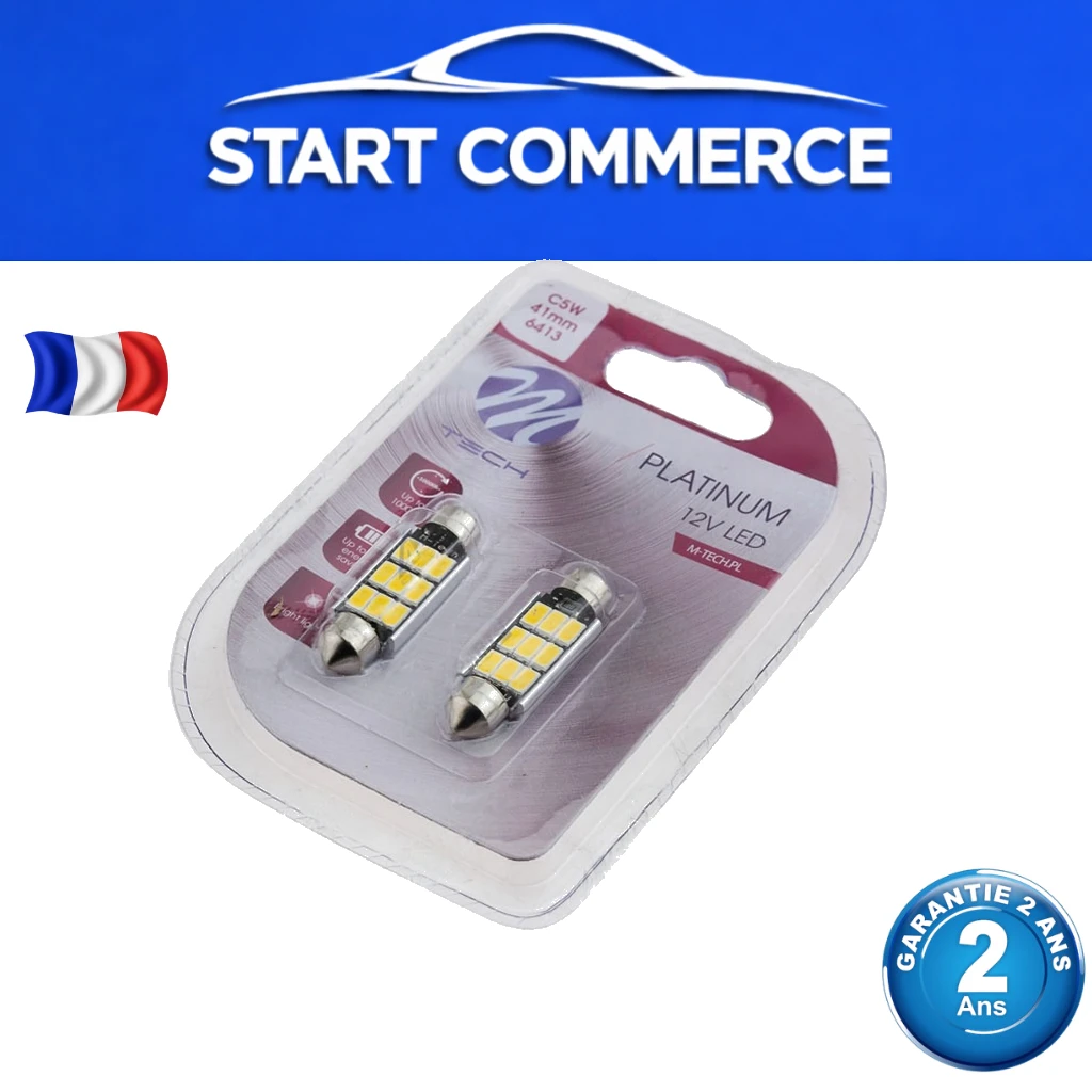 NTY Ampoule LED C5W/C10W 41mm Platinum blanc froid