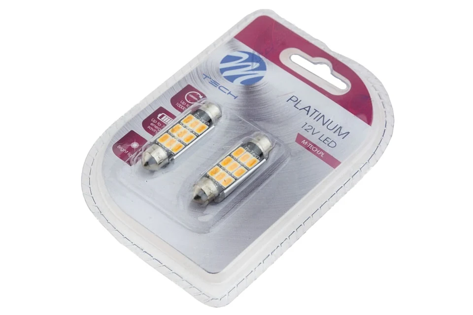 NTY ampoule led c5w/c10w 41mm platinum blanc chaud