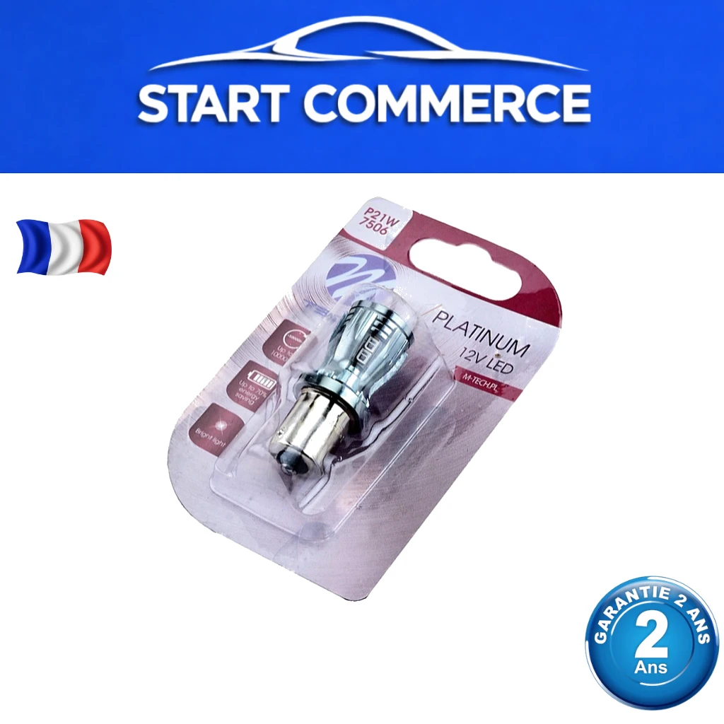 NTY Ampoule LED P21W Red Series rouge