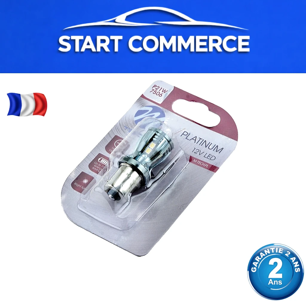 NTY Ampoule LED P21W Platinum blanc froid