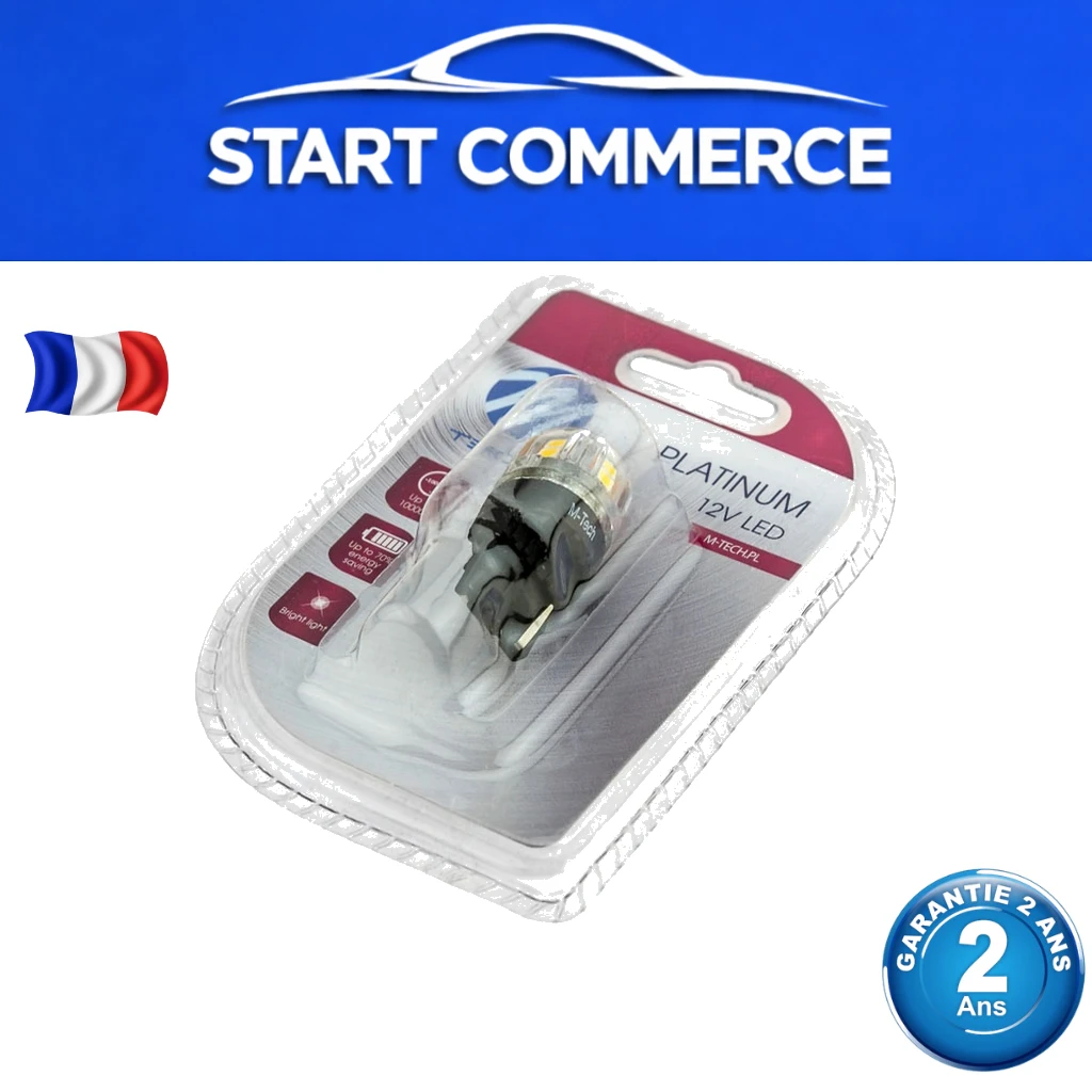 NTY Ampoule LED W21W Platinum blanc froid