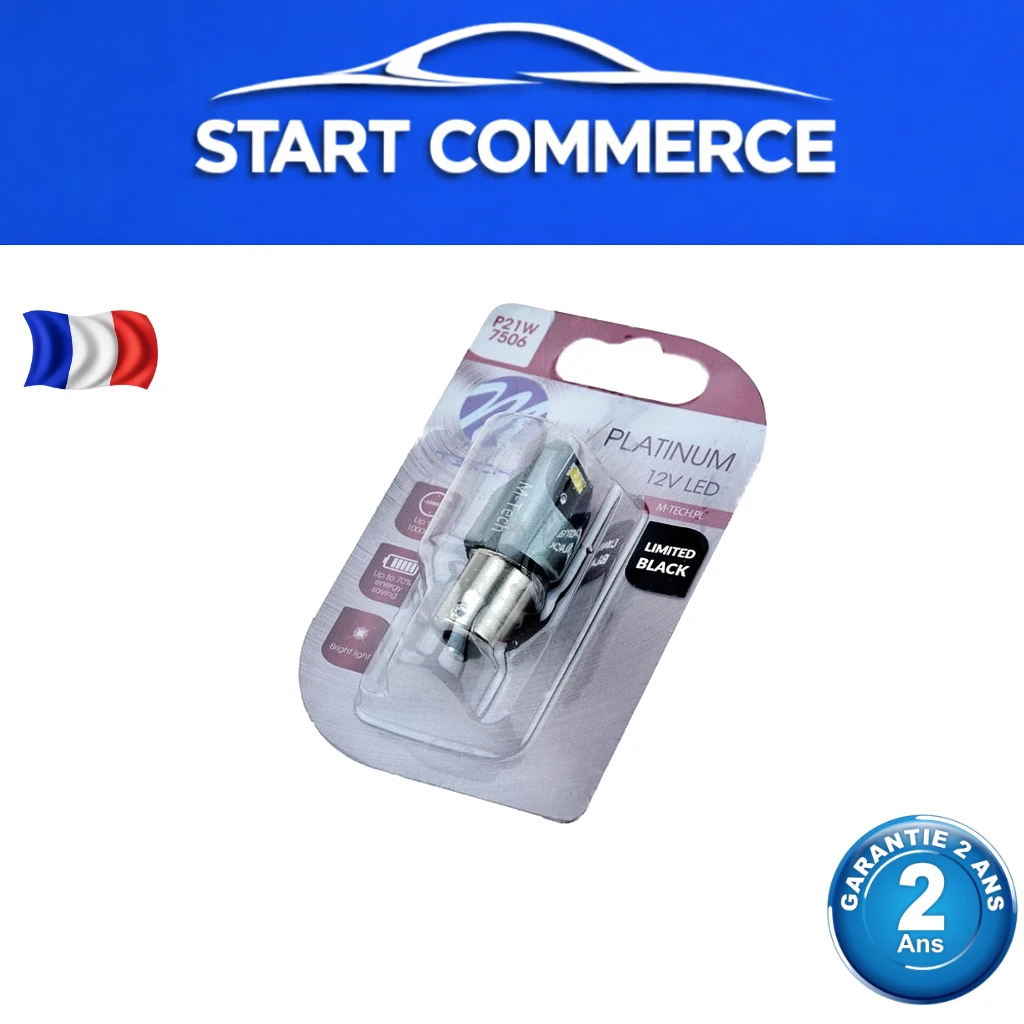 NTY Ampoule LED P21W Limited Black blanc froid