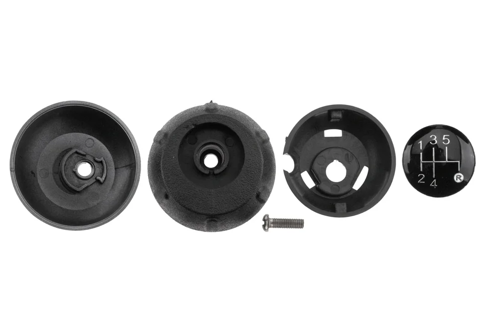 NTY Pommeau de changement de vitesse - Fiat 500C Abarth - 5 vitesses - argent mat