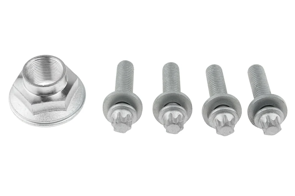 NTY kit de montage pour moyeu de roue (4 vis + écrou)
