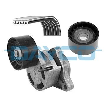 Dayco Kit courroie striée avec galet tendeur