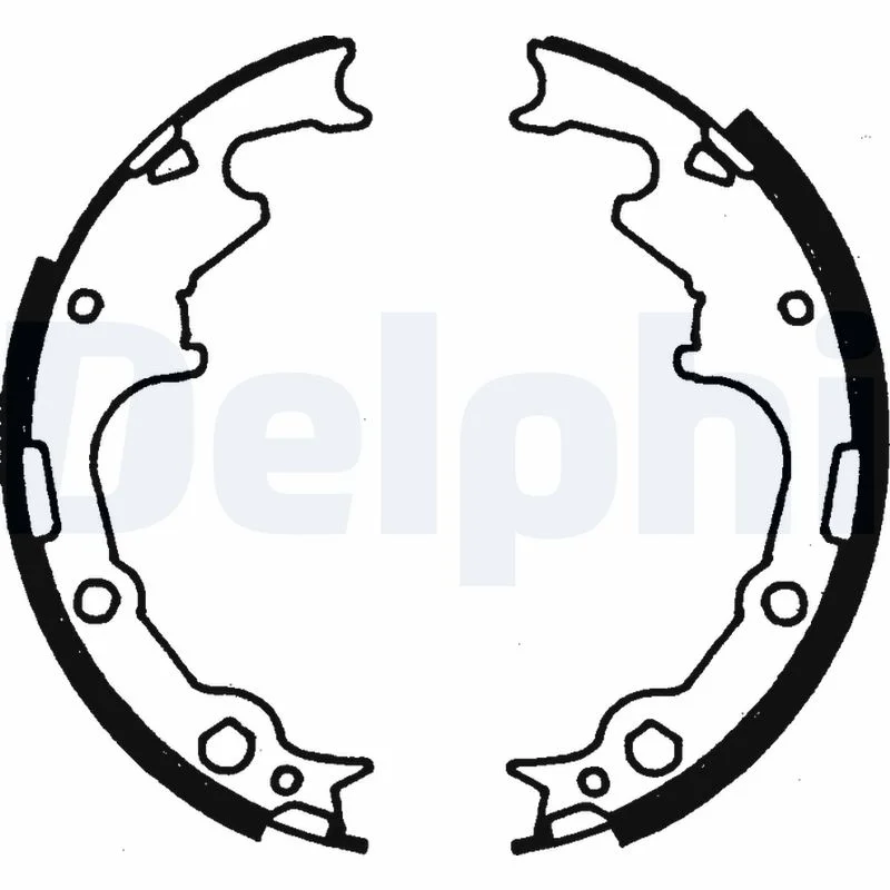 DELPHI jeu de mâchoires de frein