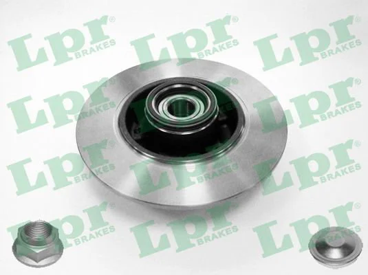 LPR 1 disque de frein pour scenic 3 1.5/1.9 dci avec roulement