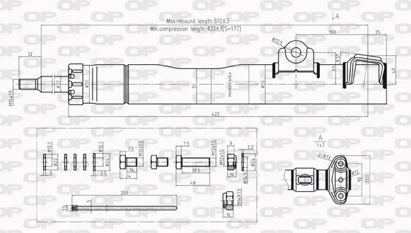 Open Parts Amortisseur avant