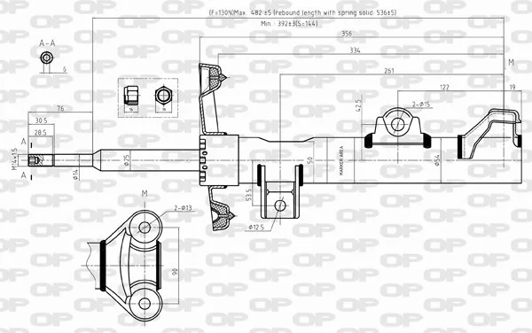 Open Parts Amortisseur avant