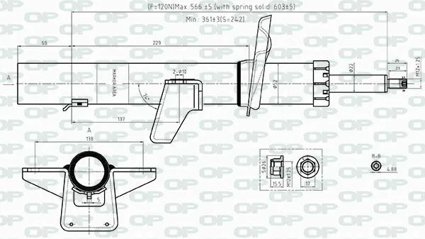 Open Parts Amortisseur arrière